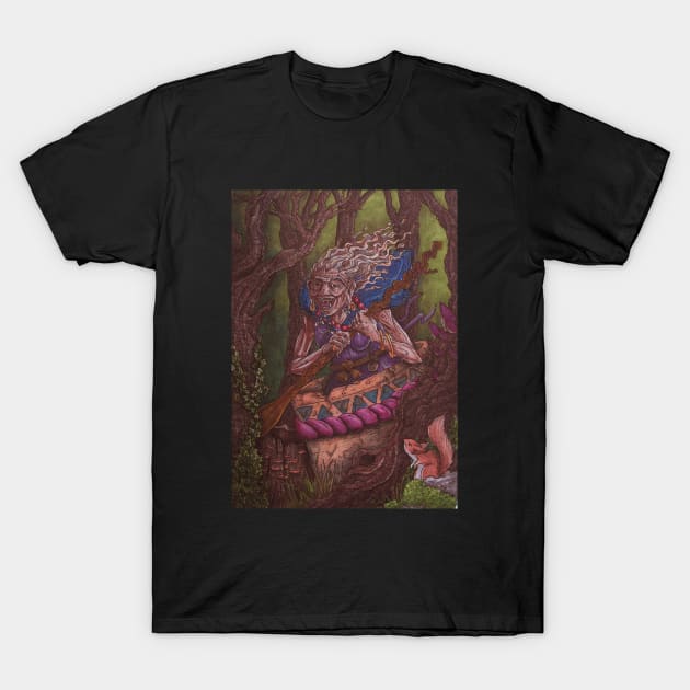 Baba Yaga T-Shirt by Dracuria